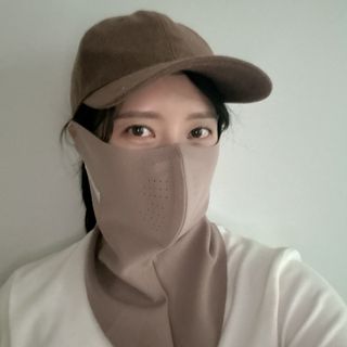 [AVAVE] 어베이브 올인원히트 스포츠 골프 방한 넥워머 마스크 — 5점을 준 리뷰어가 2024년 1월 올린 사용 사진