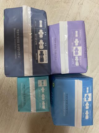 블루블루 유기농 순면 커버 생리대 — 5점을 준 리뷰어가 2021년 1월 올린 사용 사진