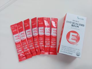 [인디닥터] 타이탄 BCAA 프로틴 젤리스틱 — 5점을 준 리뷰어가 2022년 4월 올린 사용 사진