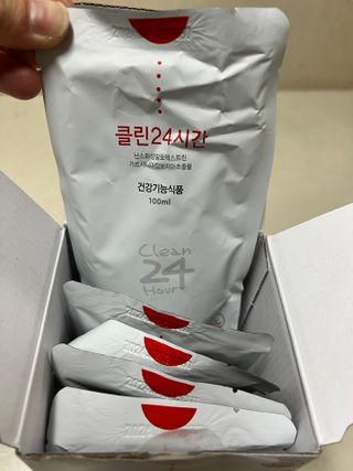 클린24시간 1BOX(5포) + 전용보틀(500ml) — 4점을 준 리뷰어가 2023년 4월 올린 사용 사진