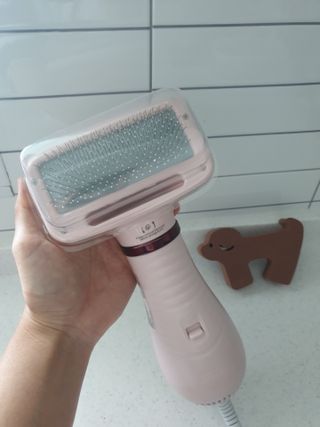 아베크 펫 강아지 고양이 애견 에어 브러쉬 드라이기 올인원 — 5점을 준 리뷰어가 2021년 7월 올린 사용 사진