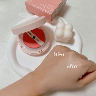 [크리스앤릴리] 내츄럴 글로우 97쿠션 — 3.5점을 준 리뷰어가 2022년 9월 올린 사용 사진