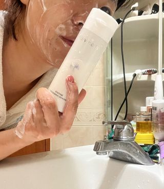 나우 [리브엠] 화해 1등 클렌징 파우더! 모공&피지 말끔순삭 — 5점을 준 리뷰어가 2023년 9월 올린 사용 사진