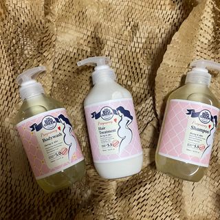 빅그린 임산부 전용라인 3종세트 - 샴푸500ml,트리트먼트500ml,바디워시500ml — 5점을 준 리뷰어가 2022년 8월 올린 사용 사진
