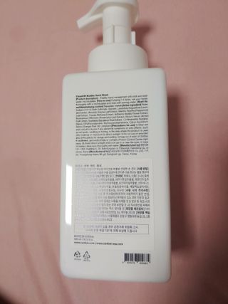카오리온코스메틱스 클린온 버블 핸드 워시 500ml — 5점을 준 리뷰어가 2021년 8월 올린 사용 사진