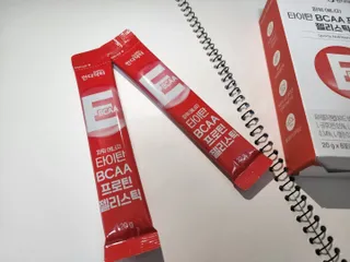 [인디닥터] 타이탄 BCAA 프로틴 젤리스틱 — 3점을 준 리뷰어가 2022년 6월 올린 사용 사진