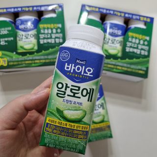 LIVE 매일바이오 알로에 드링킹 요거트 — 5점을 준 리뷰어가 2022년 4월 올린 사용 사진
