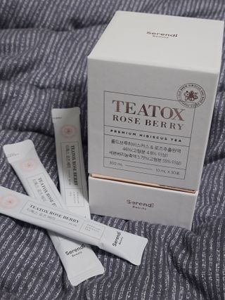 세렌디뷰티_이너뷰티 티톡스 로즈 베리 — 4점을 준 리뷰어가 2021년 3월 올린 사용 사진
