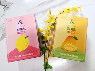 비타앤C 레몬맛, 망고맛 — 5점을 준 리뷰어가 2021년 7월 올린 사용 사진