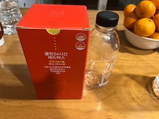 클린24시간 레드박스 1BOX(5포) + 전용보틀(500ml) — 4.5점을 준 리뷰어가 2024년 1월 올린 사용 사진