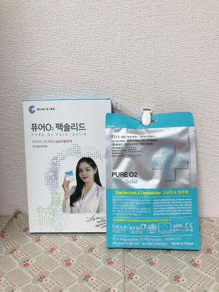 퓨어오투 블루콩 퓨어오투 팩솔리드 — 5점을 준 리뷰어가 2022년 6월 올린 사용 사진