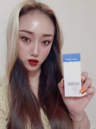 더마포레스트 모이스처라이징 아쿠아크림 / 수분크림 히알루론산 펩타이드 보습 미백 주름개선 — 5점을 준 리뷰어가 2021년 6월 올린 사용 사진