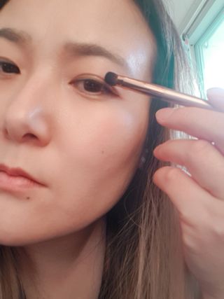 툴앤썸 로즈골드 에디션 아이 메이크업 브러쉬 4종+툴앤썸 어썸 블랙 멜로우 블렌딩 스펀지 — 5점을 준 리뷰어가 2021년 2월 올린 사용 사진
