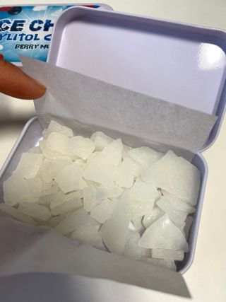 [아이스칩스] 무설탕 비건 자일리톨 캔디 7종 2개기준 — 4점을 준 리뷰어가 2021년 6월 올린 사용 사진