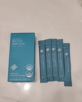 클린24시간 슬림앤유산균 1박스 (3.5g X 15포) — 5점을 준 리뷰어가 2022년 10월 올린 사용 사진
