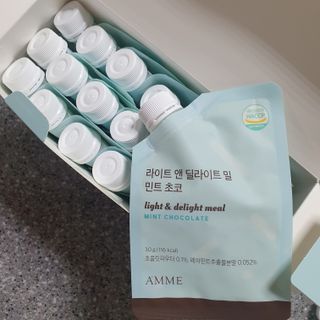 아므_이너뷰티 라이트 앤 딜라이트 밀 민트 초코 — 5점을 준 리뷰어가 2021년 7월 올린 사용 사진