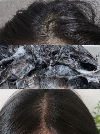 free [아토르] 9종 임상완료 아토르 다름 샴푸바_블랙  프리미엄 두피 케어 샴푸바 — 5점을 준 리뷰어가 2023년 11월 올린 사용 사진