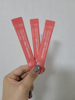 아임오 Y와이 밸런스 프로바이오틱스 30포 — 4.5점을 준 리뷰어가 2021년 12월 올린 사용 사진