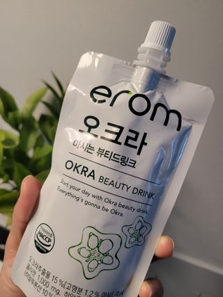 [이롬] 오크라 마시는 뷰티드링크 100mL x 20입 — 5점을 준 리뷰어가 2022년 7월 올린 사용 사진