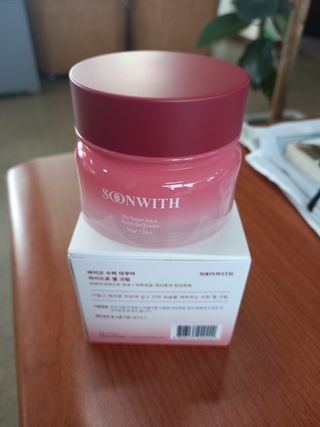 SOONWITH 바이오 수퍼 아쿠아 하이드로 젤 크림 — 5점을 준 리뷰어가 2021년 4월 올린 사용 사진