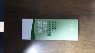 김정문알로에 큐어 큐어 알로에 리프레쉬 젤리 세럼, 큐어 알로에 하이드로 젤리 크림 — 5점을 준 리뷰어가 2021년 4월 올린 사용 사진