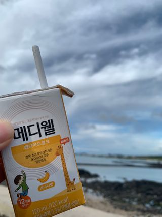 메디웰 페디아드링크 미니 바나나맛 — 4.5점을 준 리뷰어가 2022년 8월 올린 사용 사진