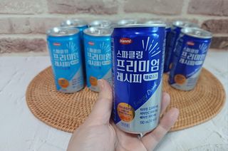 한미사이언스 [한미] 스파클링 프리미엄 레시피 (카페인, 제로카페인 2종)각5개총10개제공 — 5점을 준 리뷰어가 2025년 1월 올린 사용 사진