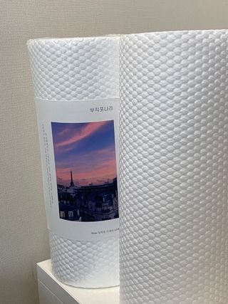 부직포나라 중금속유해물질ZERO 뜯어쓰는 주방 일회용수세미 60매 2매 — 5점을 준 리뷰어가 2022년 11월 올린 사용 사진