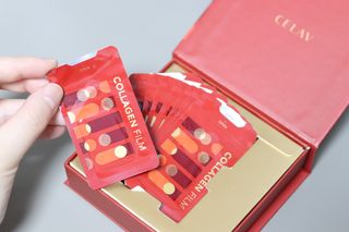 프리마인 귀족의 콜라겐, 92배 흡수율. 럭셔리 프리미엄 셀라브 콜라겐필름 30매 — 5점을 준 리뷰어가 2021년 9월 올린 사용 사진