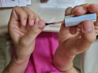 젤리핏 피치리페어 10ml 피치 컬러영양제 효과있는 손톱강화제 — 5점을 준 리뷰어가 2022년 7월 올린 사용 사진
