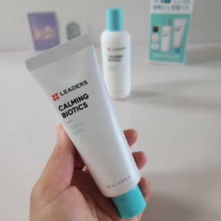 리더스코스메틱 리더스 카밍 바이오틱스 #1등 진정 기획세트 [에센스 워터150ml + 크림 마스크80ml] — 5점을 준 리뷰어가 2022년 8월 올린 사용 사진