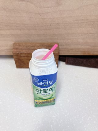 LIVE 매일바이오 알로에 드링킹 요거트 — 4.5점을 준 리뷰어가 2022년 4월 올린 사용 사진