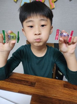 청포도캔디 복숭아캔디 — 5점을 준 리뷰어가 2022년 11월 올린 사용 사진