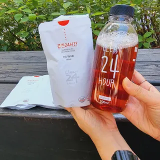 클린24시간 1BOX(5포) + 전용보틀(500ml) — 5점을 준 리뷰어가 2022년 10월 올린 사용 사진