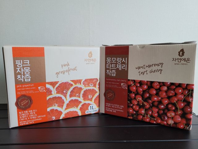 자연에온 핑크 자몽 착즙 100mL 10개입 2BOX 리뷰 사진