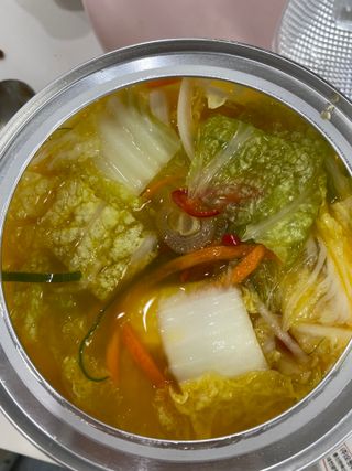 셰프애찬 단호박 백김치 1kg — 2점을 준 리뷰어가 2022년 10월 올린 사용 사진