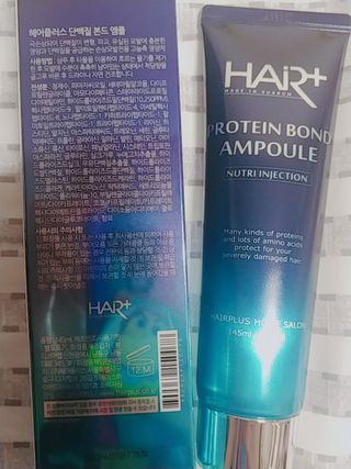 헤어플러스 단백질탈모샴푸 500ml+단백질본드앰플 145ml — 5점을 준 리뷰어가 2021년 4월 올린 사용 사진