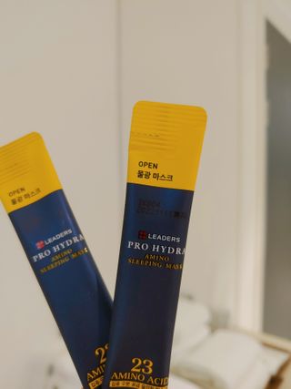 리더스코스메틱 리더스 프로 하이드라 아미노 슬리핑 마스크 — 5점을 준 리뷰어가 2021년 1월 올린 사용 사진