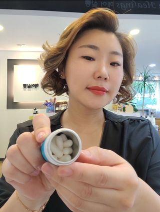 메디타민 인체유래 비피더스 포스트 프로바이오틱스 — 5점을 준 리뷰어가 2021년 8월 올린 사용 사진