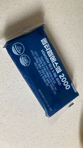 바른비타민 옵티엠에스엠2000 1박스 60포 관절 연골 복합건강기능식품 — 5점을 준 리뷰어가 2021년 6월 올린 사용 사진