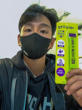 아임오 편의점 신상 타파, 바로 짜먹는 3종 _ 에너지업X2ea, 비타민업X2ea, 허니앤업X2ea — 5점을 준 리뷰어가 2021년 10월 올린 사용 사진