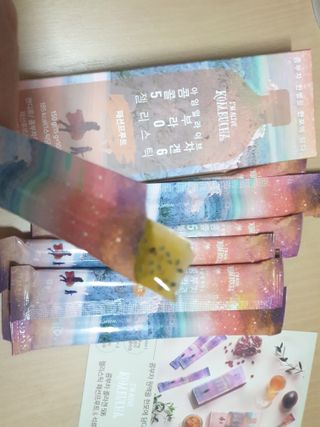엘리샤코이 아임얼라이브 콤부차 콜라겐 506 스틱젤리 패션프루트 — 5점을 준 리뷰어가 2021년 9월 올린 사용 사진