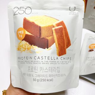 신상품) 딜라이트 프로젝트 프로틴  브라우니칩/ 카스테라칩 총 6EA — 5점을 준 리뷰어가 2022년 5월 올린 사용 사진
