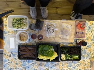 마라도푸드 포항 구룡포 햇 과메기 야채세트 마라도회식당 꽁치 — 5점을 준 리뷰어가 2023년 10월 올린 사용 사진