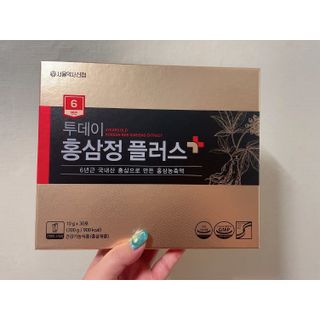 서울약사신협_투데이홍삼정플러스스틱_10g x 30포 — 5점을 준 리뷰어가 2021년 6월 올린 사용 사진