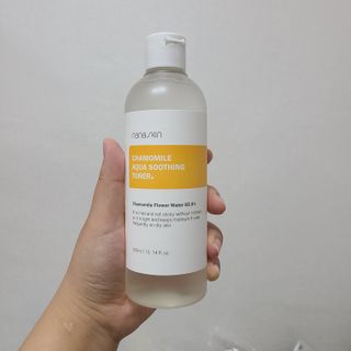 나나스킨 캐모마일아쿠아수딩토너 — 4.5점을 준 리뷰어가 2021년 5월 올린 사용 사진