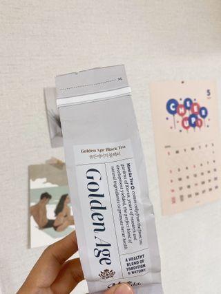 마시다 태양의 축복을 받은 프리미엄 수제 블렌딩 홍차, 골든에이지블랙티 — 4점을 준 리뷰어가 2021년 5월 올린 사용 사진