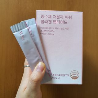 방방곳곳 청수체 콜라겐 — 4.5점을 준 리뷰어가 2022년 3월 올린 사용 사진