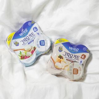 매일바이오 그릭요거트 오리지널 플레인 4개, 로스터리 커피믹스 4개 — 4점을 준 리뷰어가 2021년 12월 올린 사용 사진