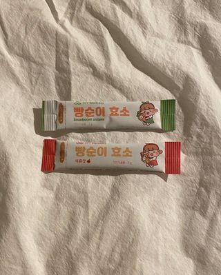 아이비웰니스 빵순이 효소 키위맛 7포 + 석류맛 7포 (총 14포, 2주분) — 5점을 준 리뷰어가 2022년 10월 올린 사용 사진